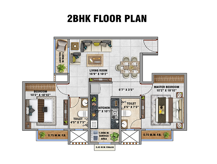 Embassy Park Panvel - 1 BHK Home